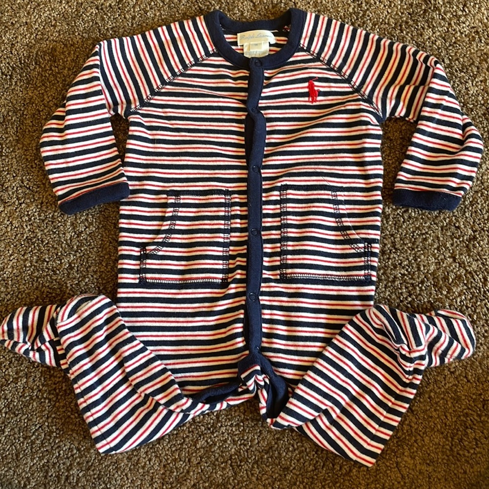 Never worn Ralph Lauren sleep onesie